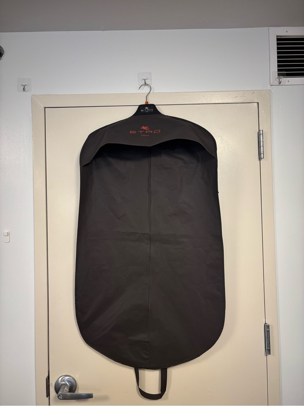 ETRO Milano Garment Bag Black and hanger